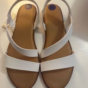 Cynthia Rowley Strappy LIDO sandals. White. Brand new. Size 8.5